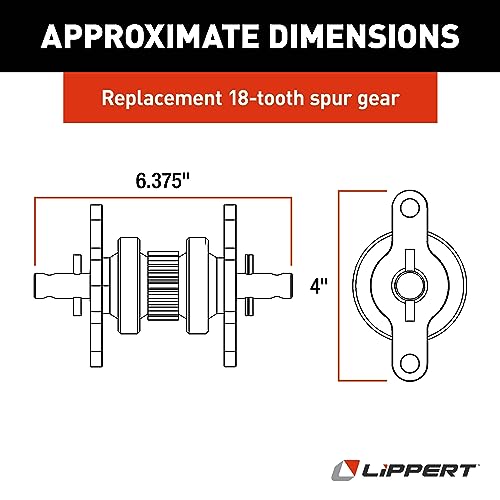 Lippert 123356 Heavy Duty RV SlideOut Gear Pack With Steel Rollers 2.5
