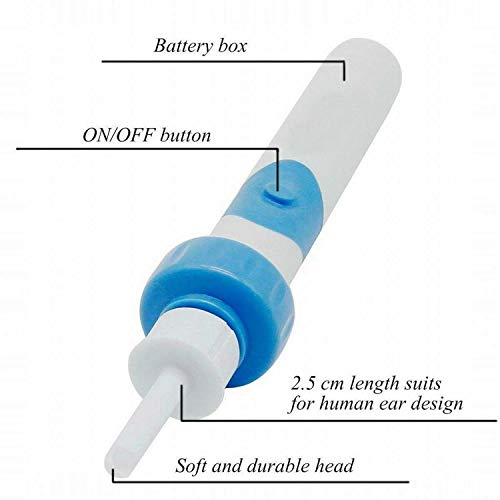 Portable Automatic Electric Vacuum Ear Wax Earwax Removal Tool Kit, Ear Vacuum Cleaner Easy Earwax Remover Soft Prevent Ear-Pick Clean Tools Set for Adults Kids