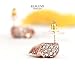ELBLUVF Alloy Rose Gold Plated CZ Skull Rhinestone Studs Earrings