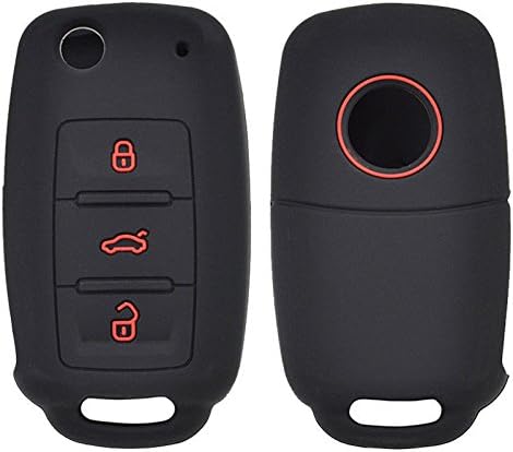 Odster Silicone Car Key Case Cover Silica Gel Fit for VW Golf Polo Passat Tiguan Jetta Bora Remote Fob Car Accessories Styling