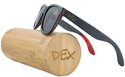 Polarized Skateboard Wood Sunglasses That Float! Wayfarer, Handmade, Sustainably Produced