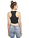 Made by Emma Basic Solid Sleeveless Crop Tank Top Black M