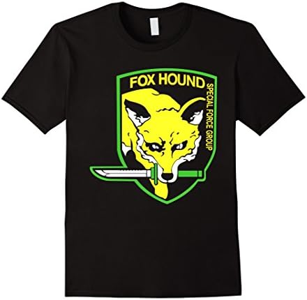 Mens Special Force Group - Fox Hound Tshirt Large Black