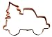 Pickup Truck with Christmas Tree Cookie Cutter 5.5 Inch Handcrafted in USA by The Fussy Pup
