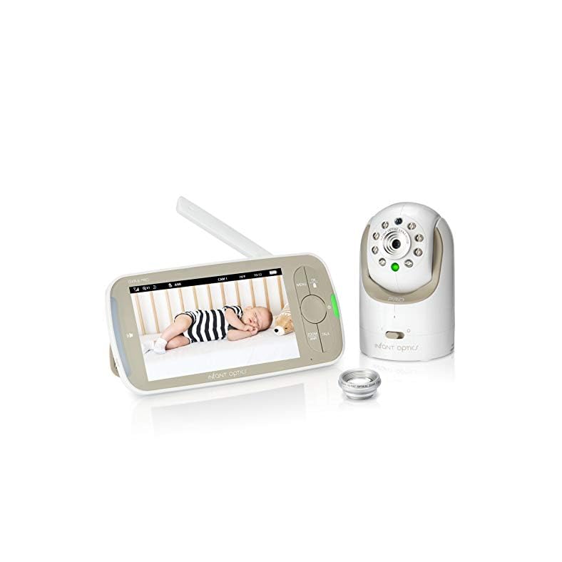 Infant Optics DXR-8 PRO Video Baby Monitor, 720P HD Resolution 5″ Display, Patent-Pending A.N.R. (Active Noise Reduction), Pan Tilt Zoom, and Optical Zoom Lens
