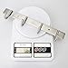 HI HOMEIDEAS Coat Hook Rack Wall Mounted 11-Inch SUS304 Stainless Steel Brushed Nickel Hook Rail with 4 Heavy Duty Hooks