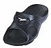 Gear One Men's Rubber Slide Sandal Slipper Comfortable Shower Beach Shoe Slip On Flip Flop Black 11