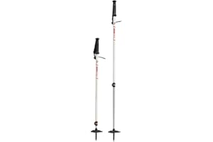 MSR DynaLock Trail 2-Section Alumunium Backcountry Poles, White, 80-140cm