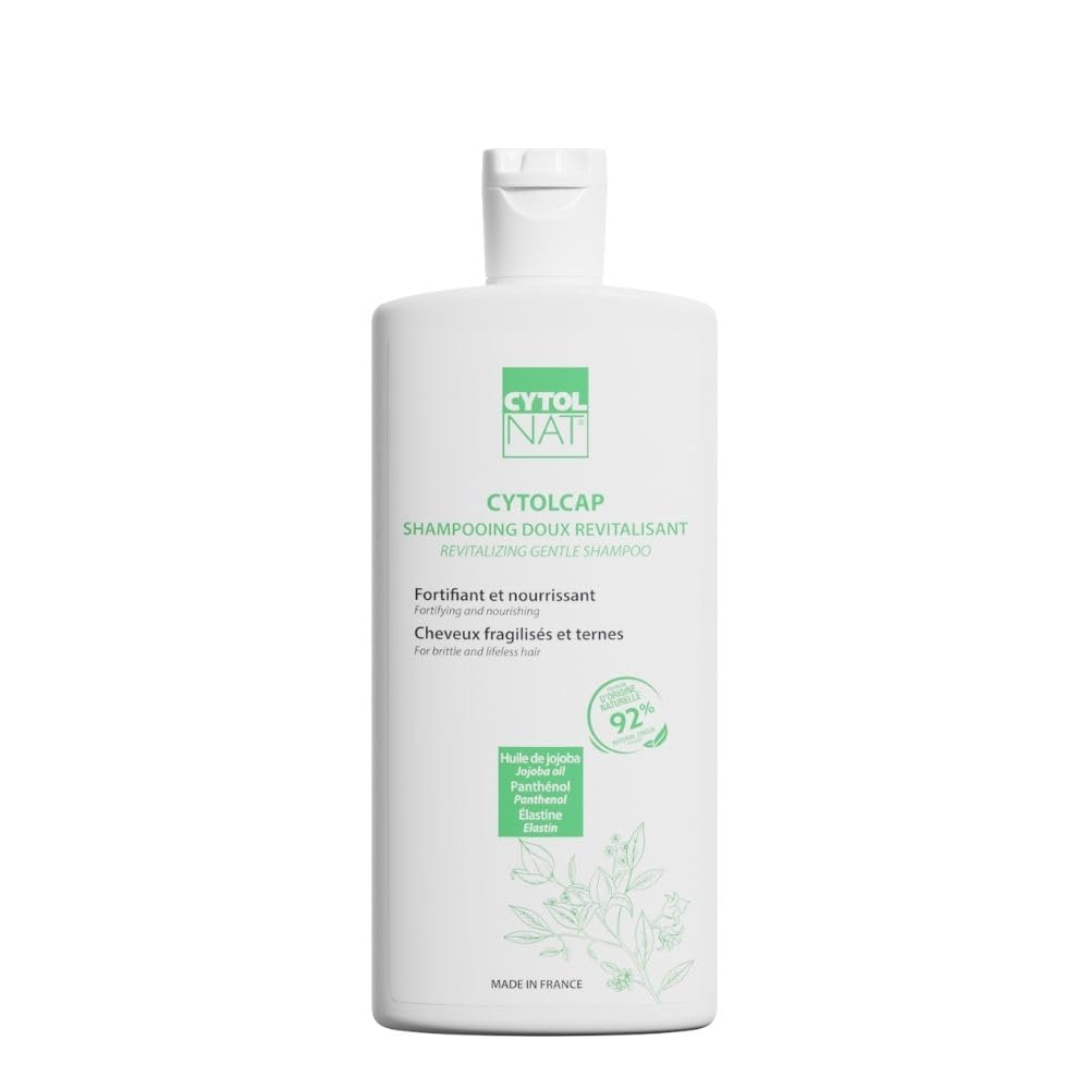 CYTOLNAT - Cytolcap Shampoo - Nourishes, Fortifies, Protects and Strengthens Hair Fibres - Daily Use - Dull and Damaged Hair - Natural Formula - 250 ml