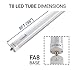 Hyperikon T8 T10 T12 8ft LED Tube Light, 36W (75W Equiv.), Dual-End Powered, Ballast Bypass, Shatterproof, Fluorescent Replacement, 5000k, Frosted, 4200 Lumens, Workshop, Warehouse, Garage - 12 Pack