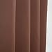 Best Home Fashion Closeout Basic Thermal Insulated Blackout Curtains - Antique Bronze Grommet Top - Chocolate - 52