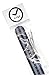 ArtStyle Watch Band with 1.5mm Thickness Quality Nylon Strap and Heavy Duty Brushed Buckle (Black/Grey, 20mm)
