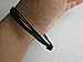 New 2 Knots Black Elephant Hair Bracelet for Harm Protection, Adjustable Size, Made from Thailand