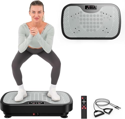 JOROTO Vibration Plate Exercise Machine, Vibration Platform Lymphatic Drainage with Acupressure Nodes, Body Shaker Exercise Machine for Weight Loss, Toning & Wellness-Maximum Load 150kg