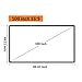 100 Inch Projector Screen Wrinkle Free Portable Indoor Outdoor Movie Screens 16:9 HD 4K with Hanging Hole Grommets Rolling High Color Reduction Home Theater Projection Cinema