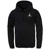 Nike Mens Jordan Flight Pull Over Hooded Sweatshirt Black/White 823066-010 Size Medium