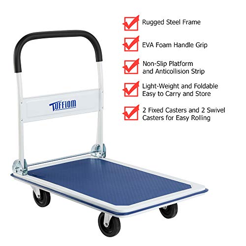 2 FCH+Platform+Fordable+Trolley+Warehouse