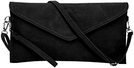 Jieway Women's Faux Suede Evening Clutch Bag Crossbody Bag Shoulder Handbag