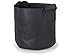 247Garden 5-Pack 2-Gallon Aeration Fabric Pot/Plant Grow Bag w/Handles (260 GSM, Black, 7.5H x 8.5D)