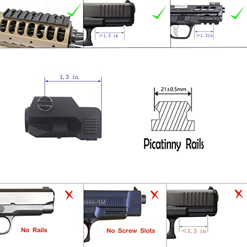 HZCAVSCIH Green Laser Sight USB Rechargeable, Compact Picatinny Rail Mount Green Dot Laser Gun Sight, Hunting Shooting Tactical Laser Sight for Pistol Rifle