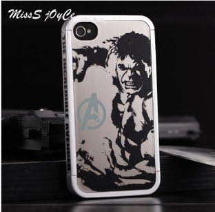 Amazon Com Black White Marvel Avengers Superhero The Incredible Hulk Logo Apple Iphone 4 4s Clip Case Shell