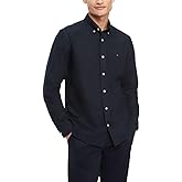 Tommy Hilfiger Men's Long Sleeve Button Down Stretch Oxford Shirt in Regular Fit