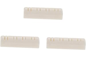 Alasum 3Pcs Mandolin Replacement Nut Ox Bone Mandolin Accessories Smooth Polished String Nuts Easy Install