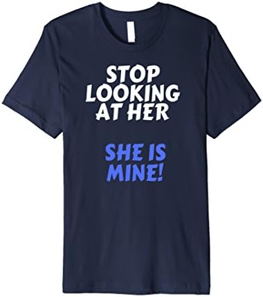 Mens TAYEGU Funny Couples Tshirts For Him and Her Couples Tshirt Medium Navy