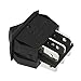 uxcell® AC 125V 250V/10A DPDT 6 Terminal 3 Position On-Off-On Boat Rocker Switch Black