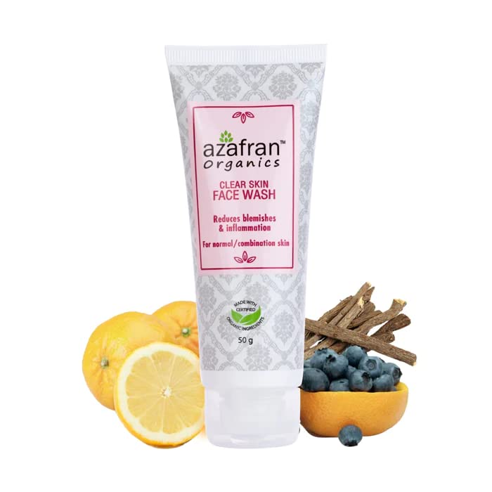 Azafran Organics Clear Skin Face Wash - 100g