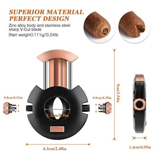 XIFEI Cigar Cutter VCut Guillotine Stainless Steel Scissors Cigars