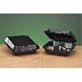 Genpak SN243-3L 8-1/4-Inch Length by 8-Inch Width by 3-Inch Height Black Color 3 Compartment Medium Snap It Foam Hinged Lid Dinner Container 100-Pack (Case of 2)