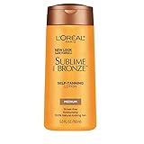 L'Oreal Paris Sublime Bronze Self-Tanning Lotion, Medium Natural Tan 5 oz (Pack of 3)