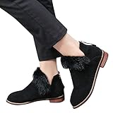Offers,ZLolia Women Ladies Fur Flock Ankle Solid