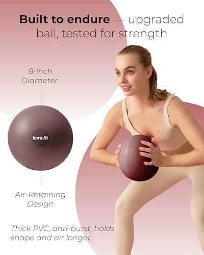 kure.fit Pilates Kit for Women مجموعة بيلاتس – Home Pilates Equipment Set with Ring, Ball & Resistance Bands | Pilates Starter Kit with Accessories in Gift Box