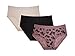 Kathy Ireland Women's 3 Pack Of Cotton Blend Full Coverage Elastic Brief Panties