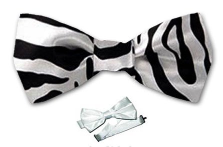 B-PBT-ZEBRA - Zebral Print Boys Pre-Tied Bow Tie