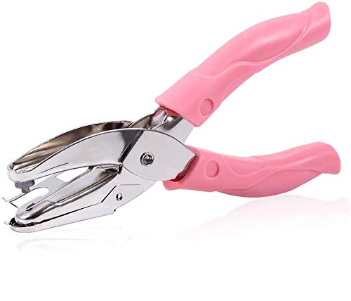 Puncher Single Hole Puncher Hand Hold Puncher DIY Hole Punch for Creativity,Study,Muiltcolour Card Crafts-Medium Circle