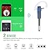 Bluetooth Headset, Oliston Ultralight Wireless Bluetooth Earpiece for Cell Phones with Noise Cancelling Mic- Compatible with iPhone, Android, and Other Smartphones (Blue)