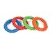 Silicone Spiky Sensory Toy Rings (4-Pack) Tactile Fidget Gadget - Quiet, Fidgeting and ADHD Support - Colorful, Stimulating Massage - Toddler, Youth Friendly Sensory Motor Aid