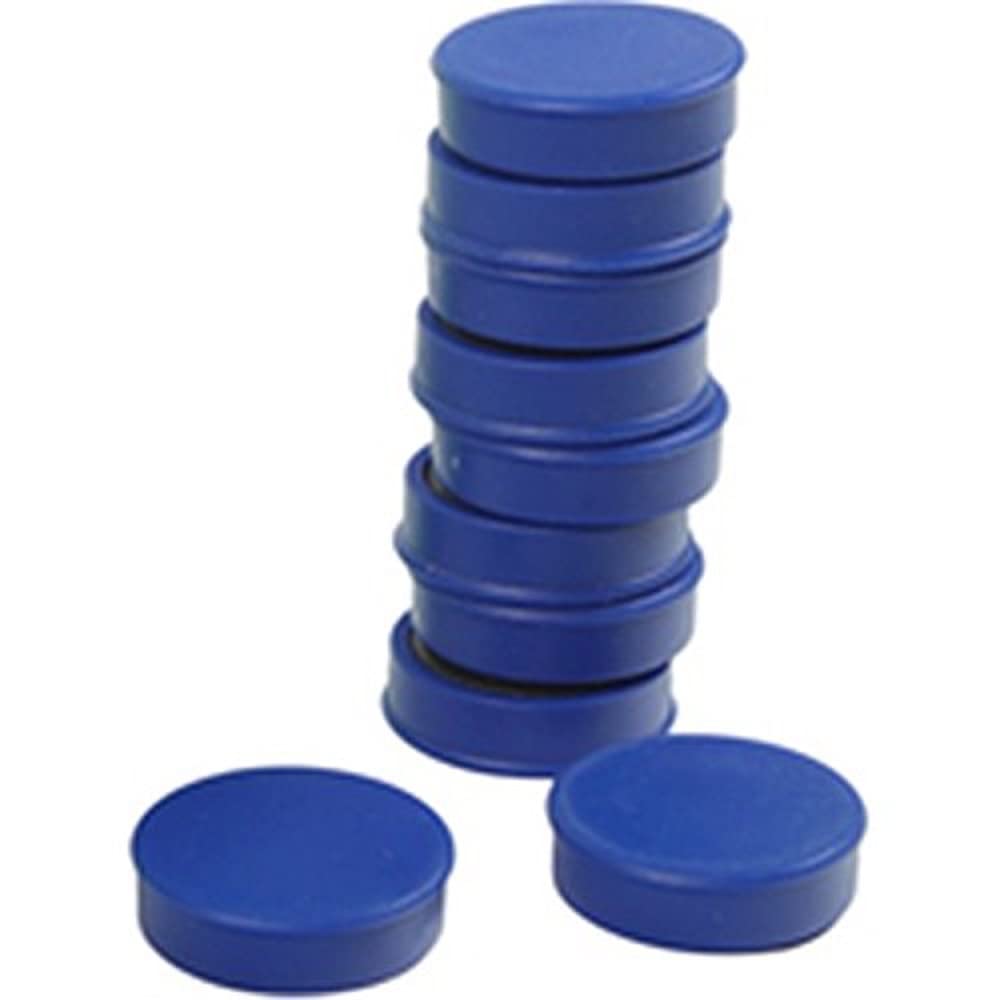 Q-Connect Round Magnet 25mm Blue (Pack of 10) KF02640