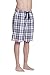 CYZ Men's 100% Cotton Plaid Poplin Woven Lounge/Sleep Shorts