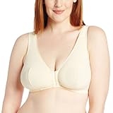 Leading Lady Women's Plus Size Sleep Leisure Cotton Bra, Ecru, 52  F/G/H