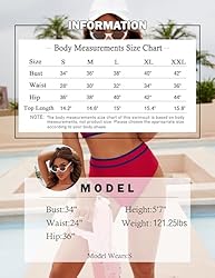 BMJL Womens Tummy Control Swimsuit High Waisted Two