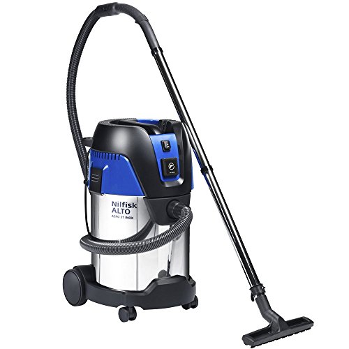 Nilfisk ALTO Aero 31 HEPA - Wet/Dry HEPA Vacuum w/Tool Start, Stainless Steel Tank