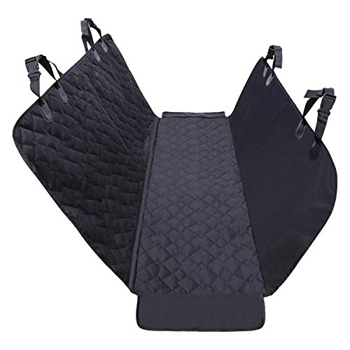 NHILES Dog Bench Seat Cover, Trunks SUV Cars, Washable Waterproof Scratchproof Durable Vehicle Protection with Side Flaps, Pad with Anchors, Universal Fit