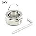 Heavy Duty Ball Stretcher 12.35 Oz - OXY + Free Velvet Carry Bag/Surgical Grade Stainless Steel Testicle Stretching Ring, Weight Stretcher CBT Toys