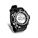 Pyle Upgraded Sports Watch, Activity Tracker, Fitness Tracker Device W/Pedometer, Calorie Counter, Step Counter, Sleep Monitor, Chronograph, Auto Stop Watch, Daily Alarm, LED, Multifunction (Black)
