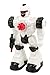 TECHEGE Toys Steel Wolf Remote Controlled Robot, Shoots Rubber Missiles Awesome Sounds, Fun Lights Kids RC Robot Battery Powered Walking Futuristic Soldier