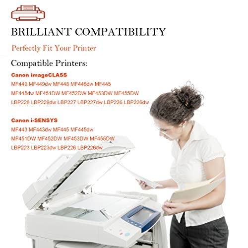 ASEKER 057 CRG-057 Toner di Cartuccia Compatibile per Canon i-SENSYS MF451DW MF452DW MF453DW MF455D MF449dw MF448dw MF443dw MF445dw LBP223dw LBP226dw LBP236DW MF440 LBP220 Capacità Standard (Nero)